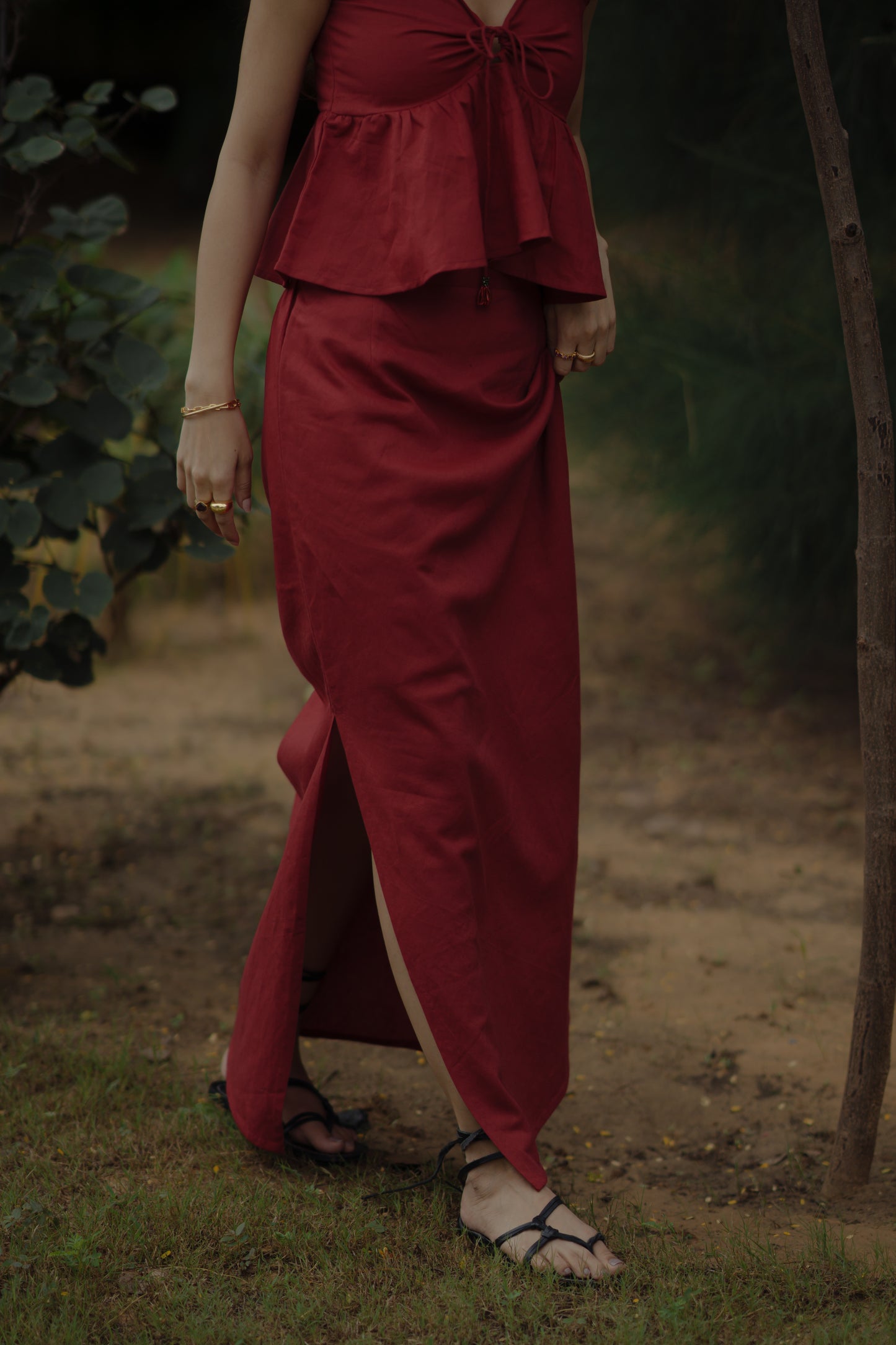 Skara Skirt Red