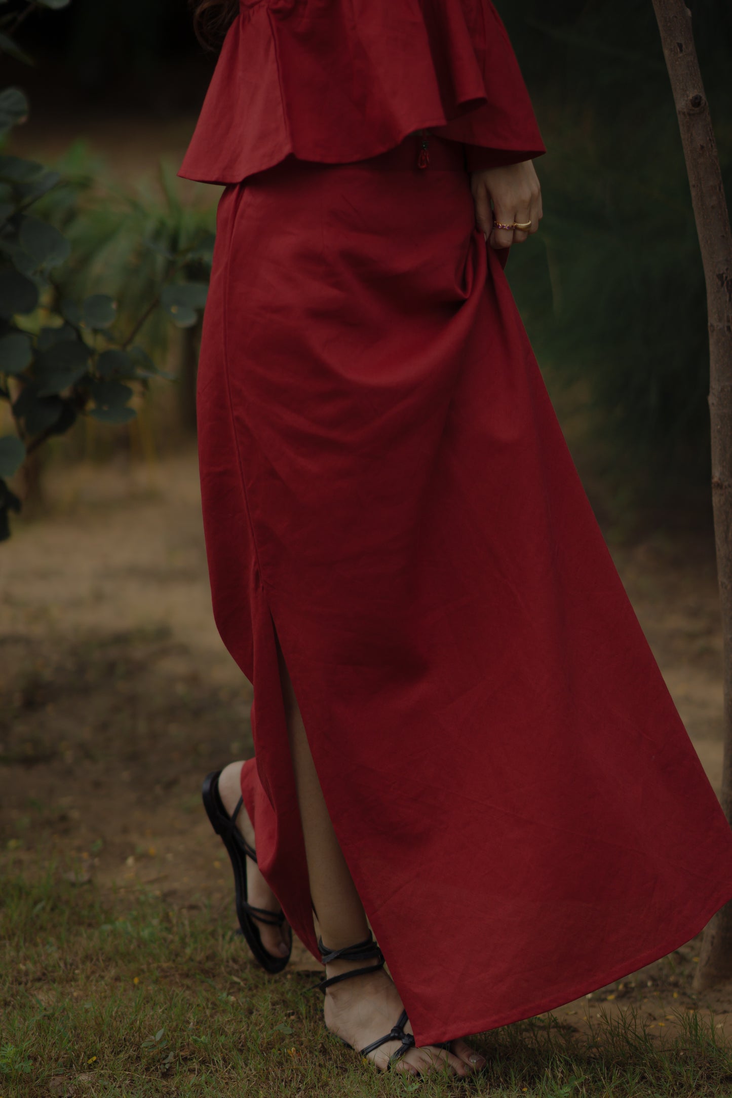 Skara Skirt Red