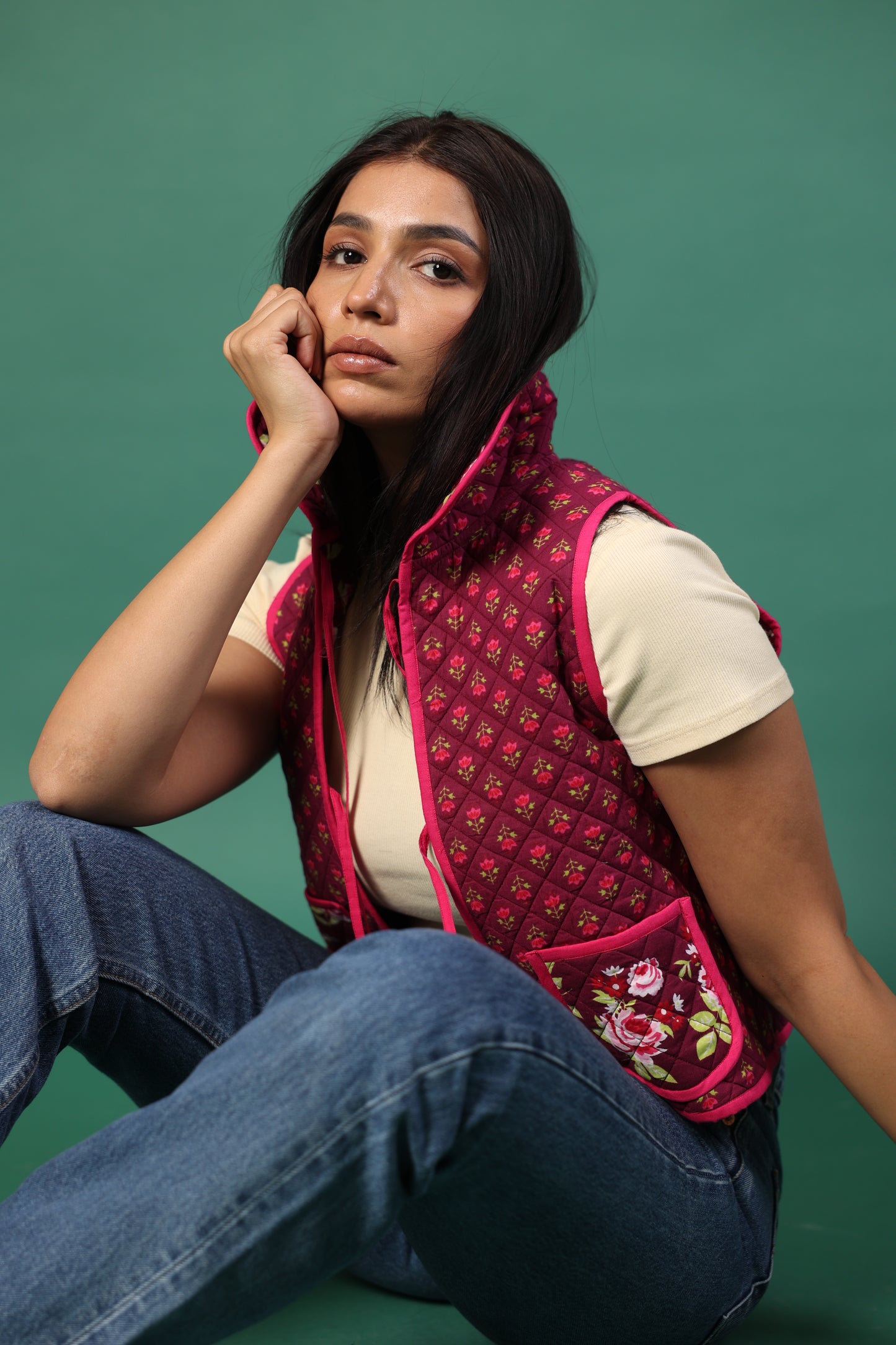 Skye Gilet Plum