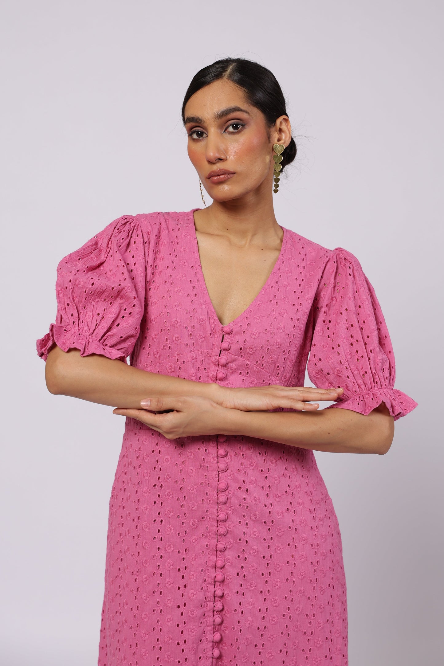 Ember Cotton Dress Pink