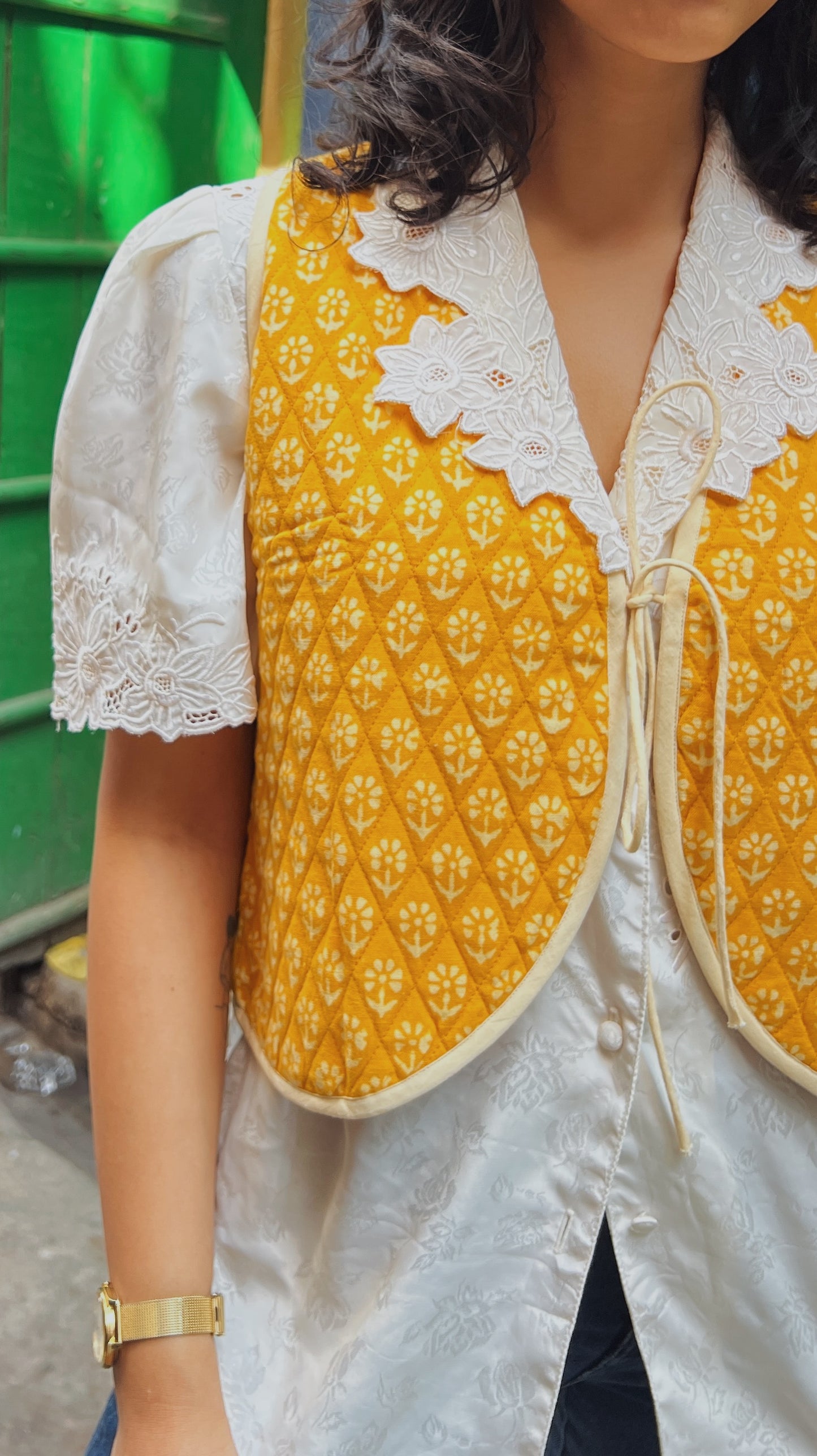 Cara Cotton Quilted Vest