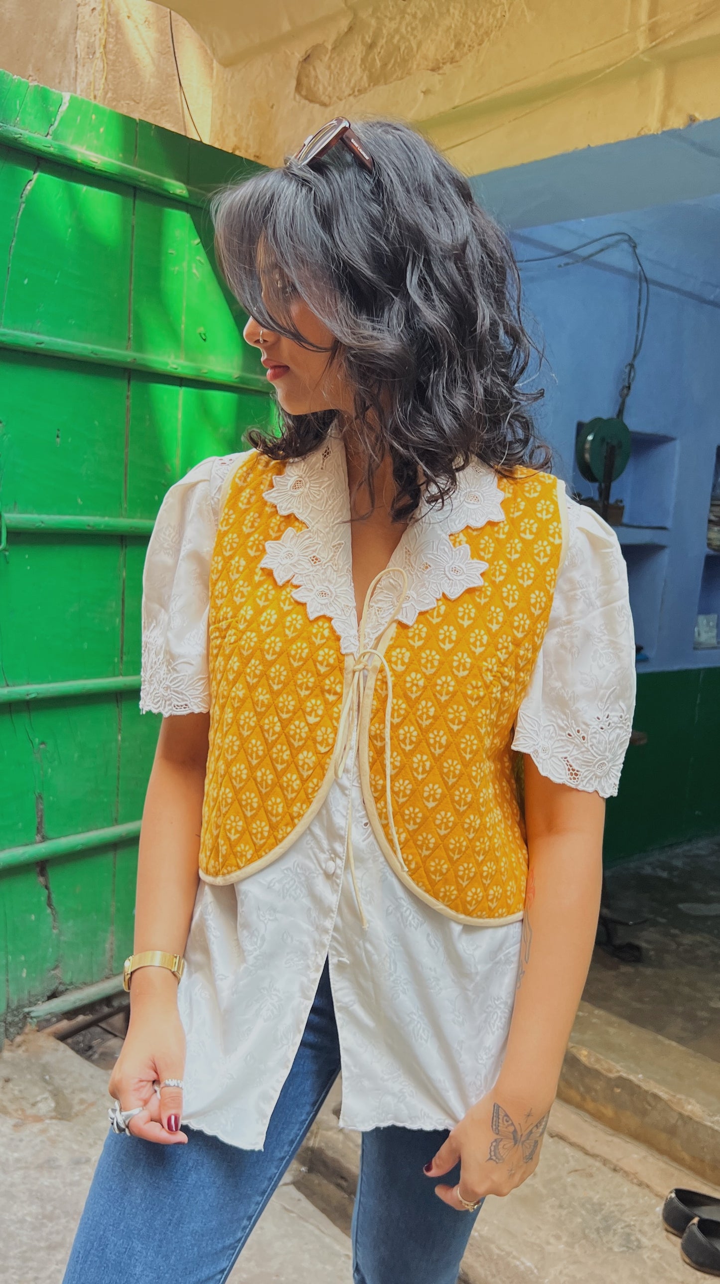 Cara Cotton Quilted Vest
