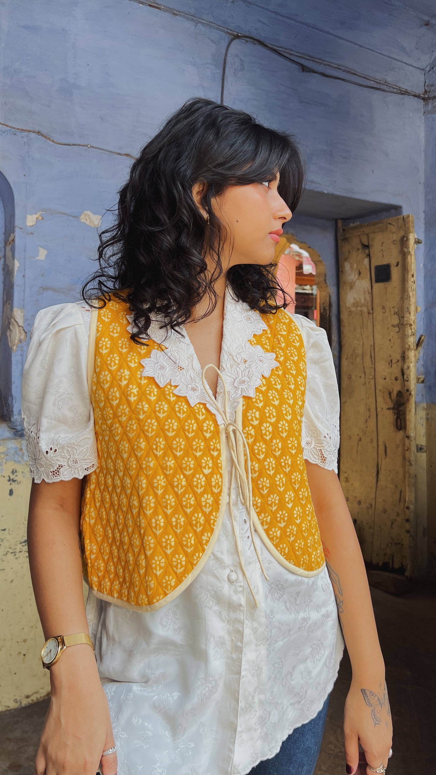 Cara Cotton Quilted Vest