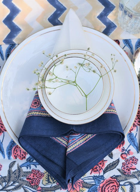 Kyaari Blue Cotton Napkins