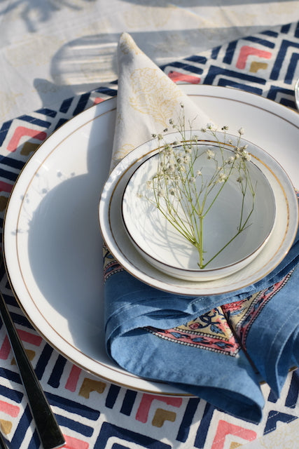 Kalika Blue Cotton Napkins