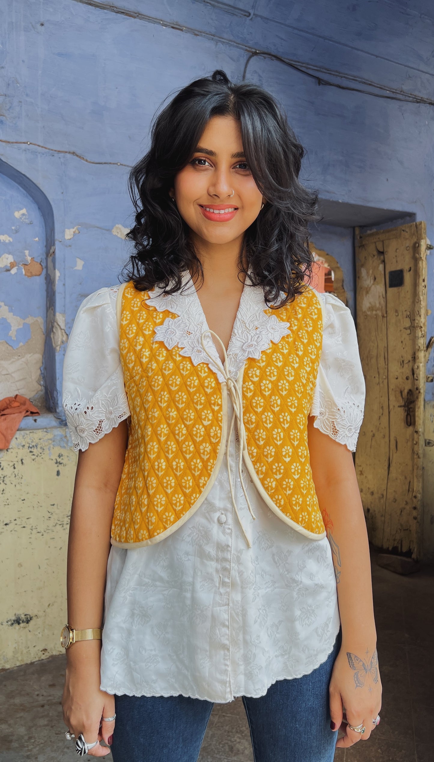 Cara Cotton Quilted Vest
