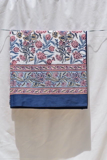 Kyaari Blue Cotton Table Cover