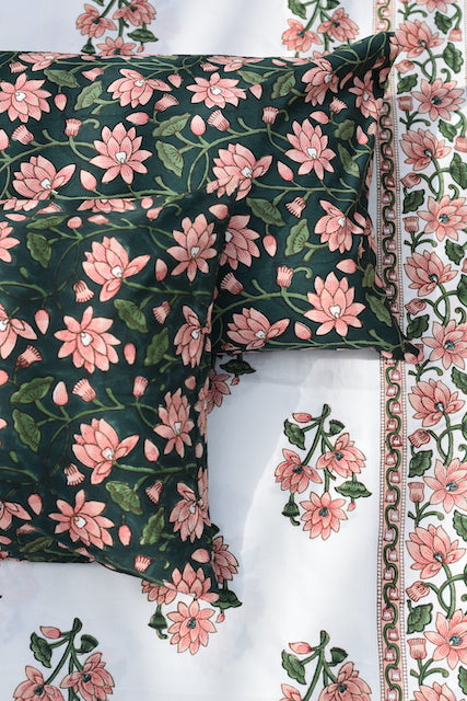 Padma Pink Cotton Bedsheet