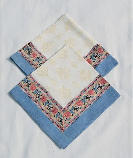 Kalika Blue Cotton Napkins
