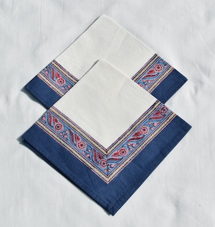 Kyaari Blue Cotton Napkins