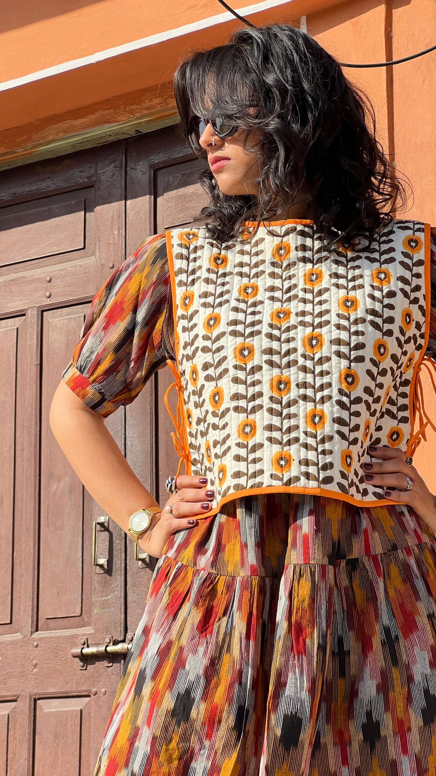 Opal Cotton Quilted Gilet