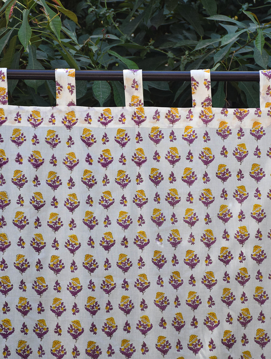 Yellow Open Kalika Mulmul Curtain