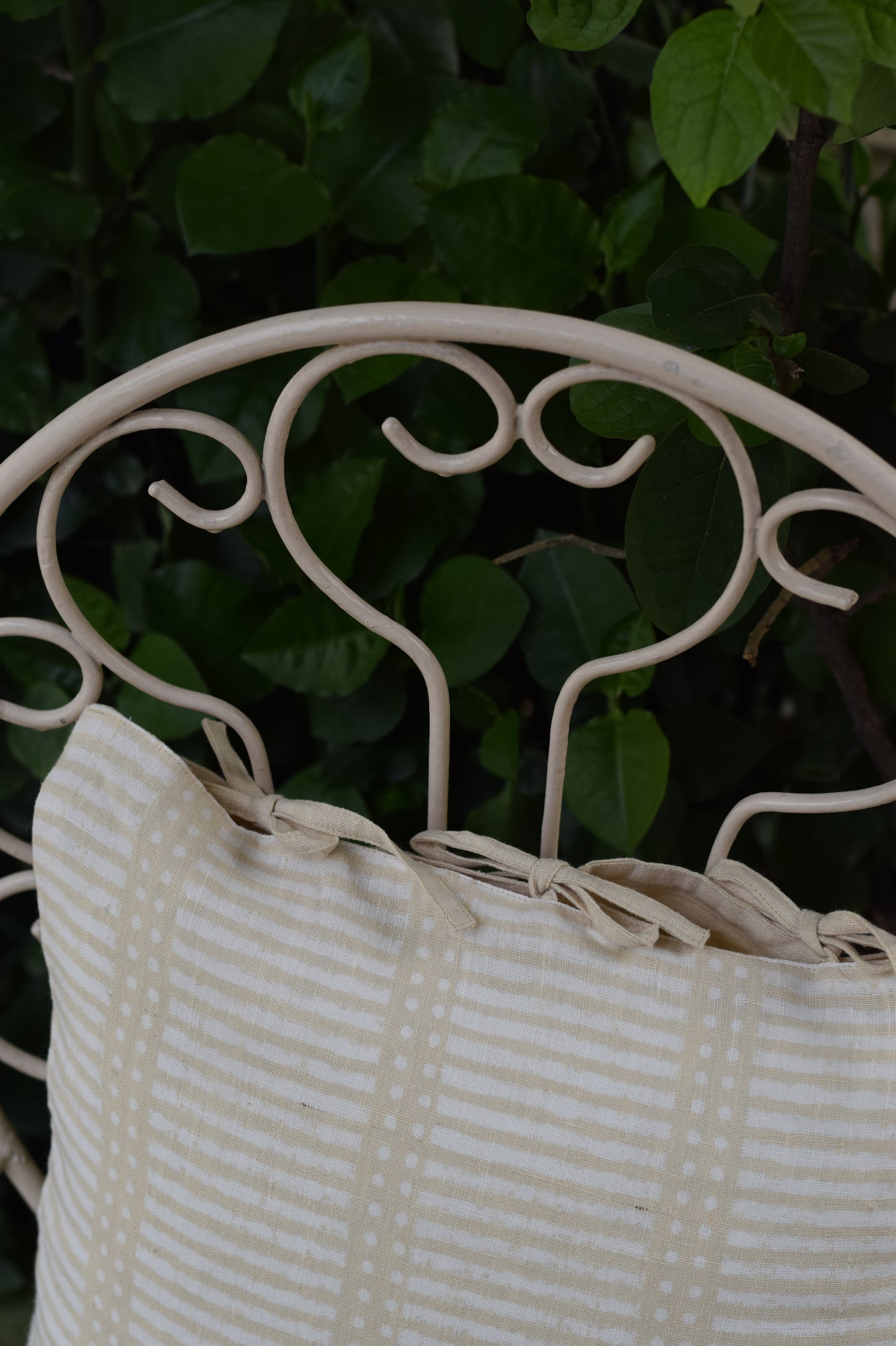 Badami Rekh Linen Cushion Cover
