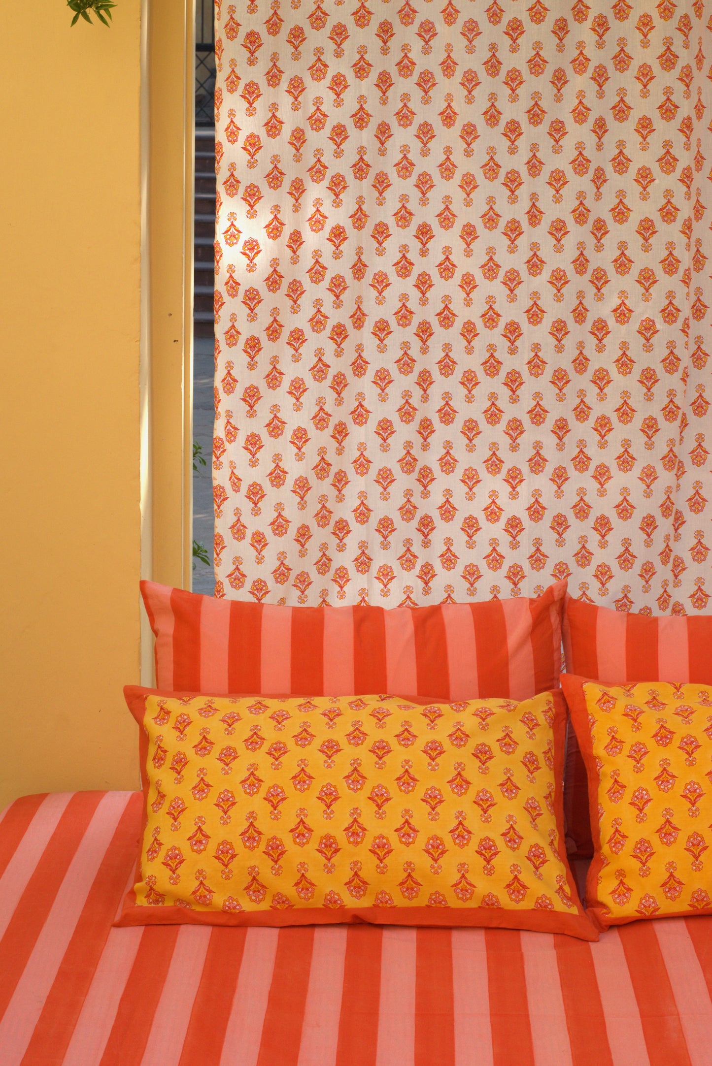 Lillian's Spring Bunch Mulmul Curtain