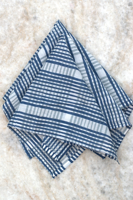 Blue Tiles Cocktail Napkin Set