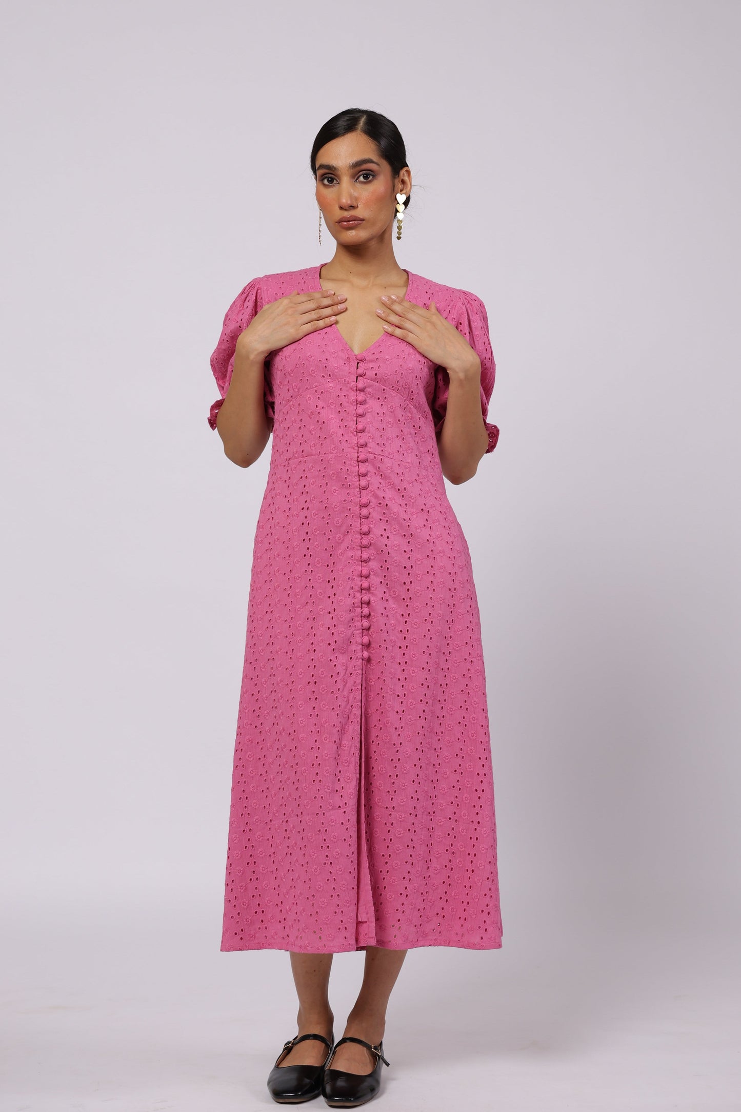 Ember Cotton Dress Pink