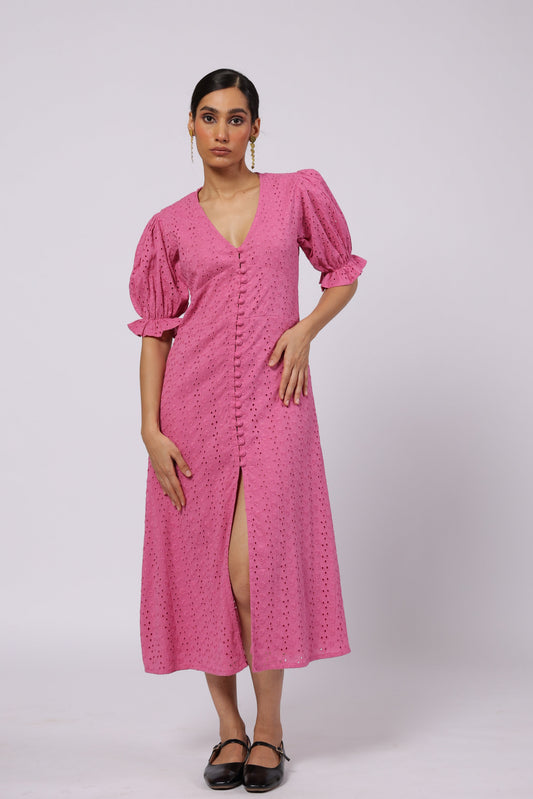 Ember Cotton Dress Pink