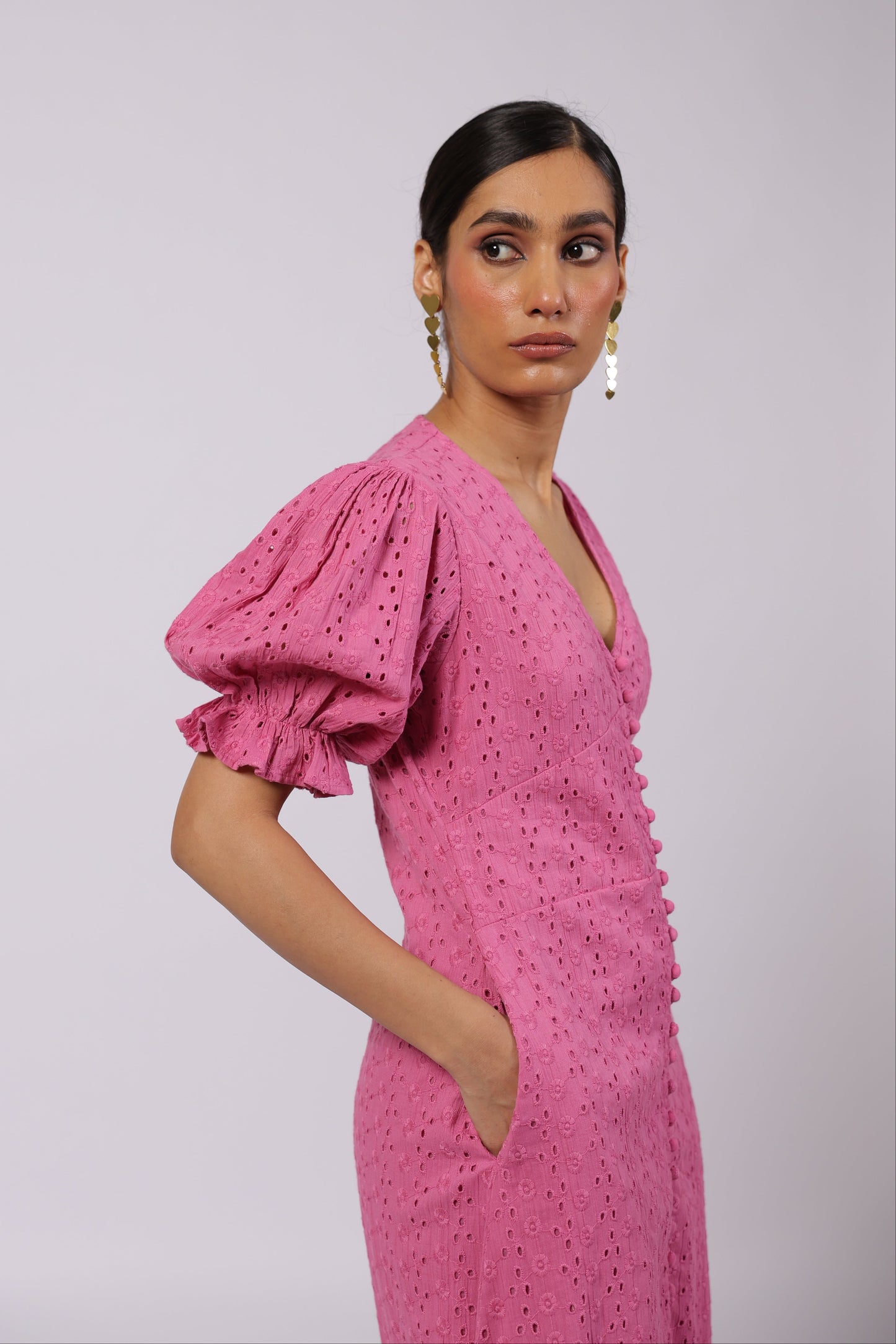 Ember Cotton Dress Pink