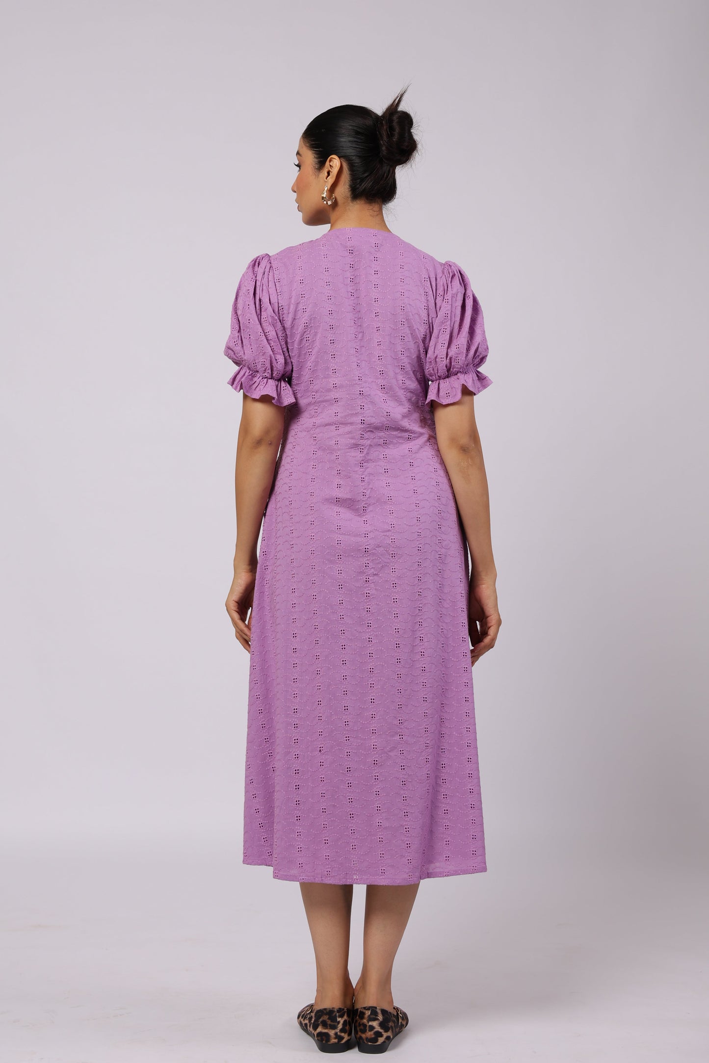 Ember Cotton Dress Purple