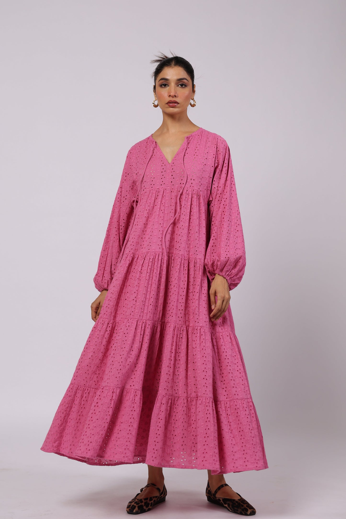 Sofia Cotton Dress Pink