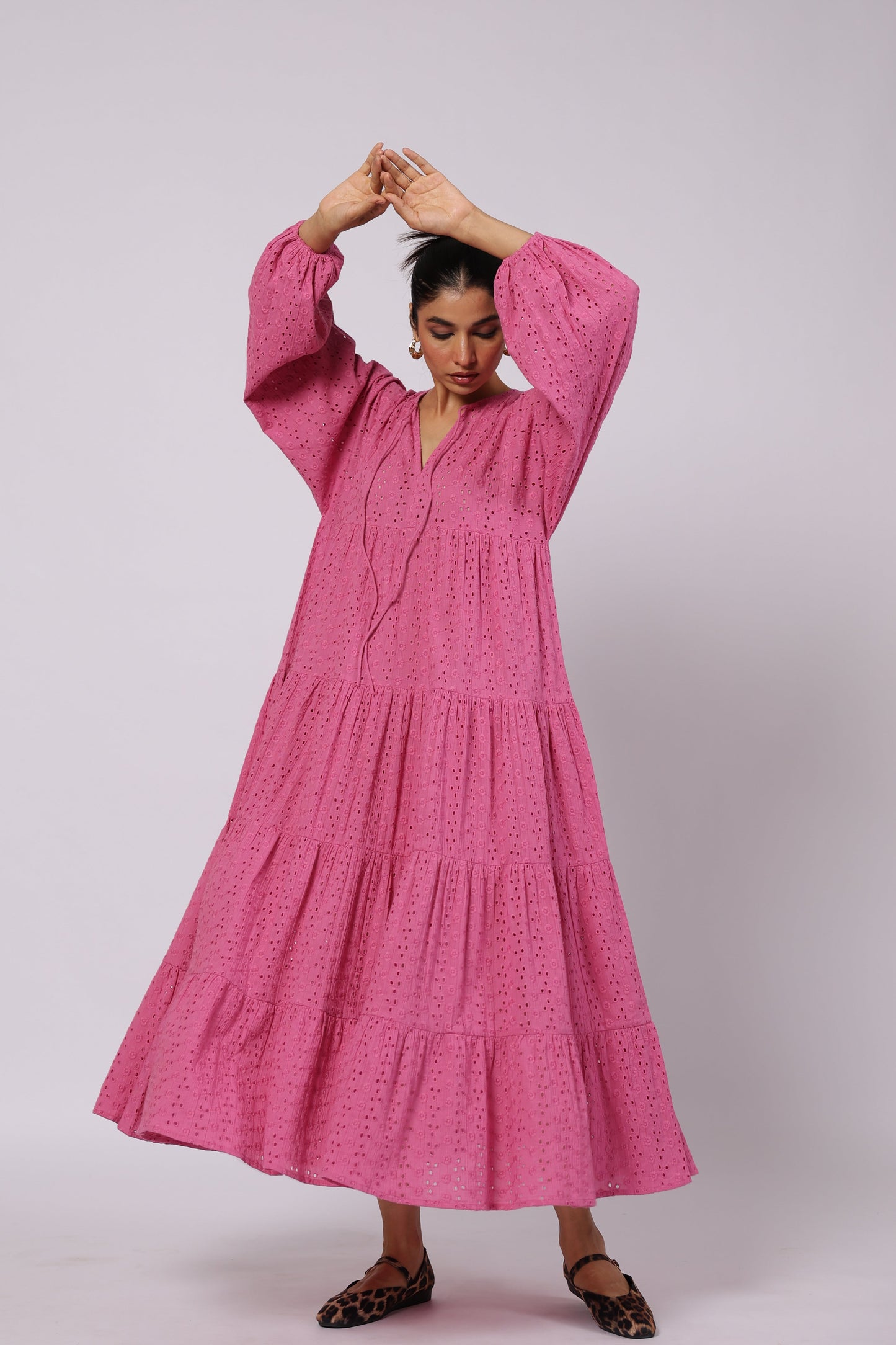 Sofia Cotton Dress Pink