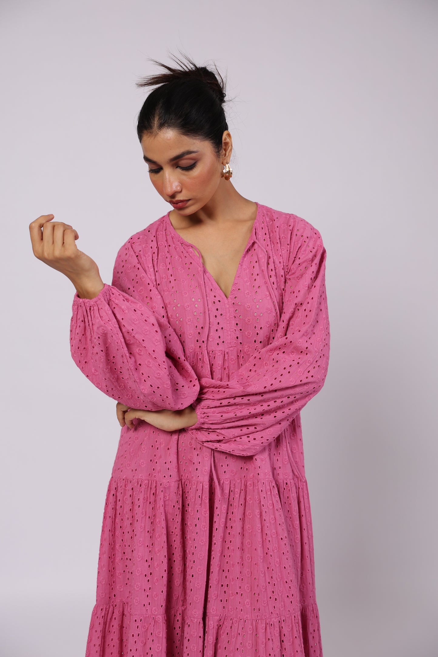 Sofia Cotton Dress Pink