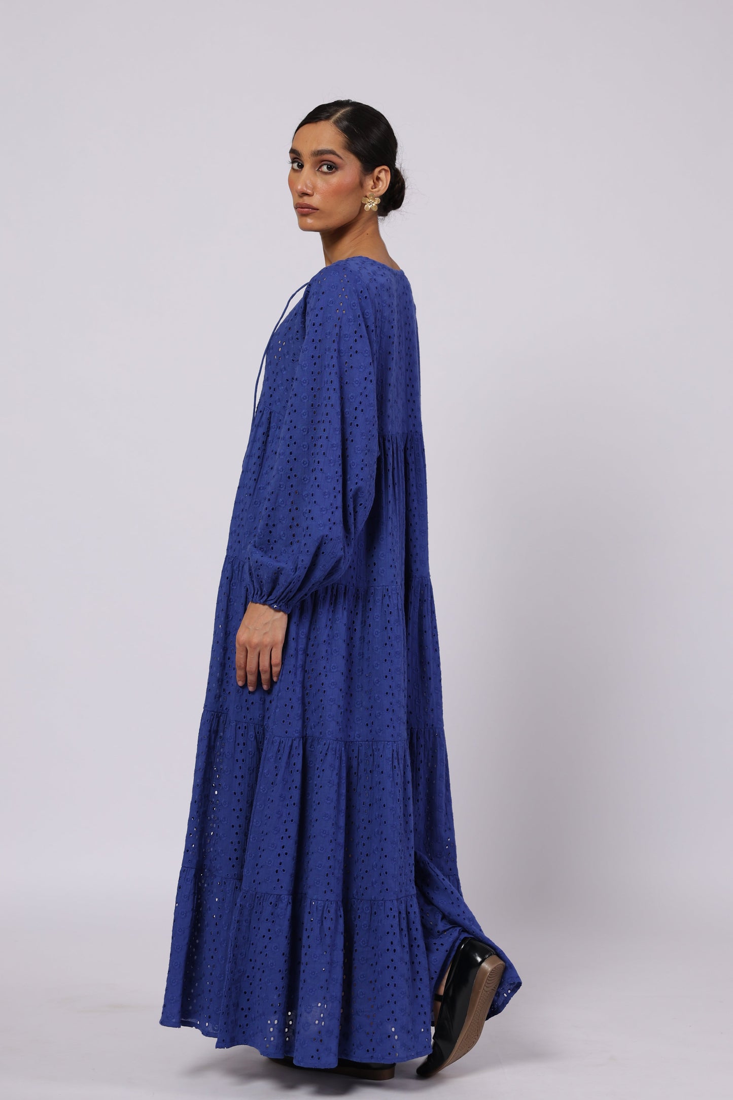 Sofia Cotton Dress Blue