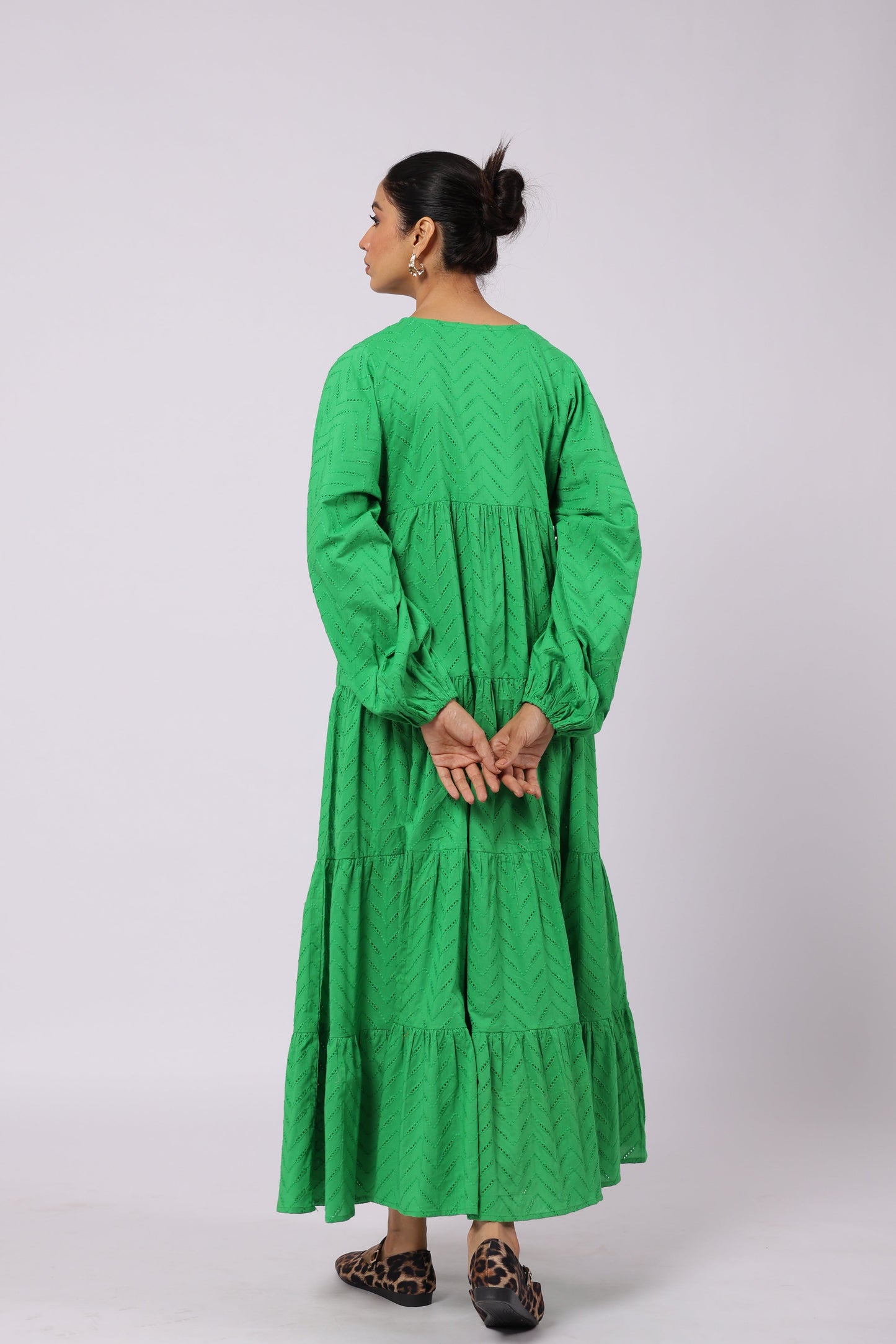 Sofia Cotton Dress Green