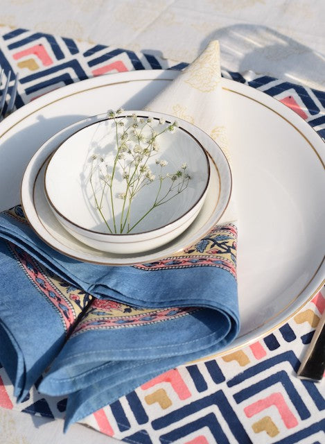 Kalika Blue Cotton Napkins