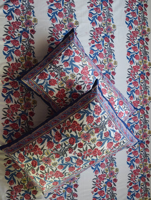 Kyaari Blue Cotton Bedsheet