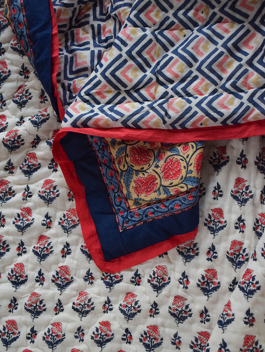 Kalika Blue Mulmul Blanket