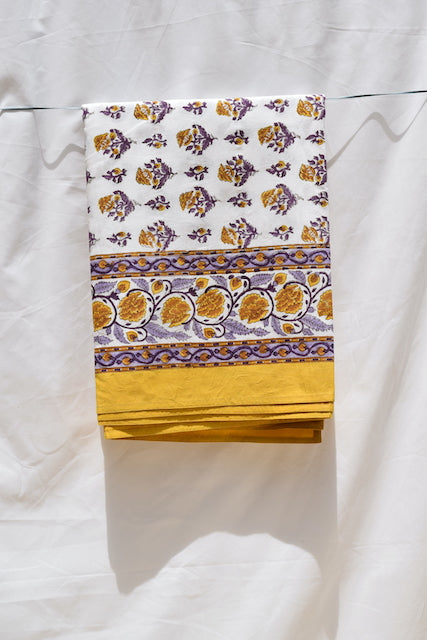 Kalika Yellow Cotton Table Cover