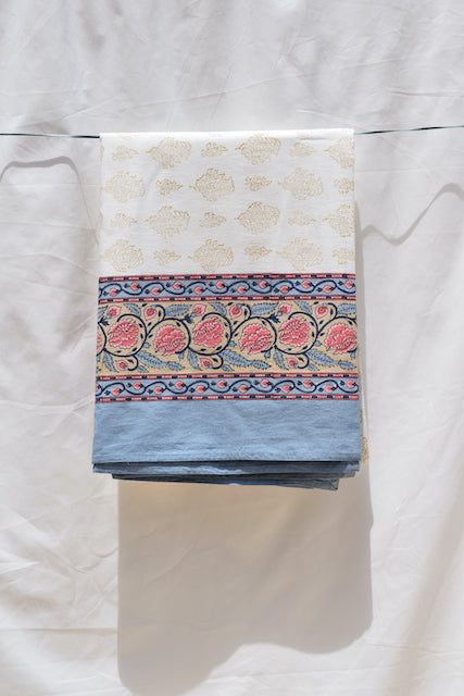 Kalika Blue Cotton Table Cover