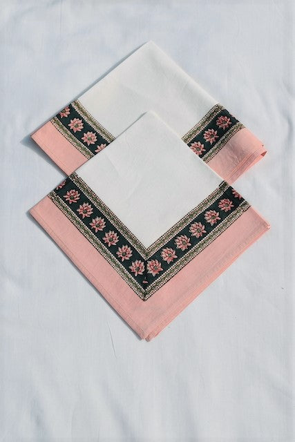 Padma Pink Cotton Napkins