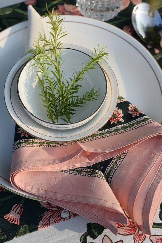 Padma Pink Cotton Napkins