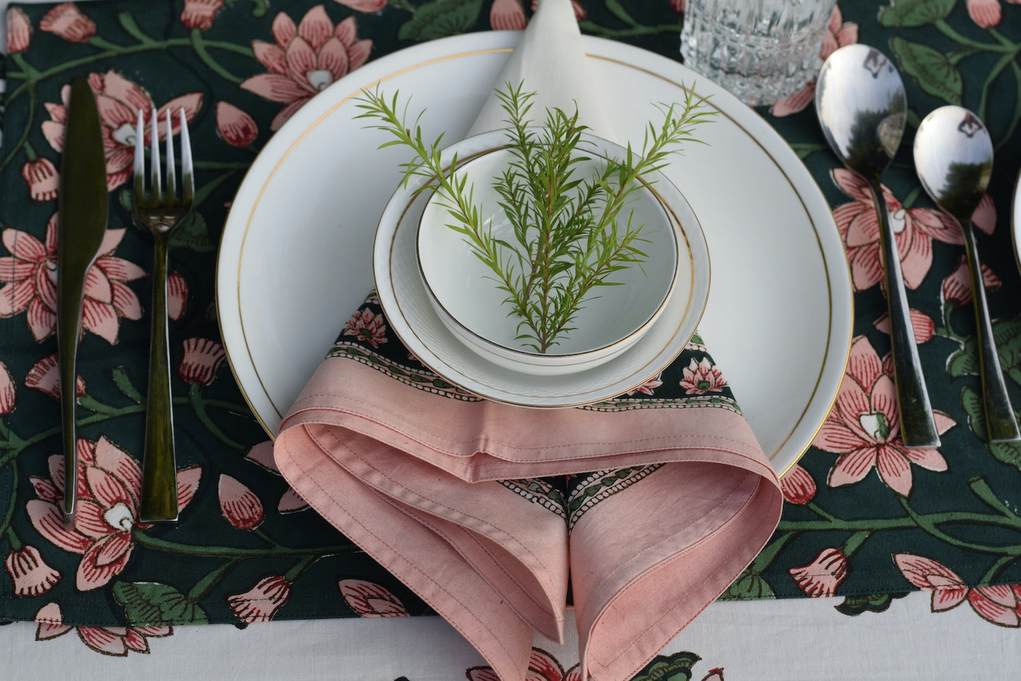 Padma Pink Cotton Napkins