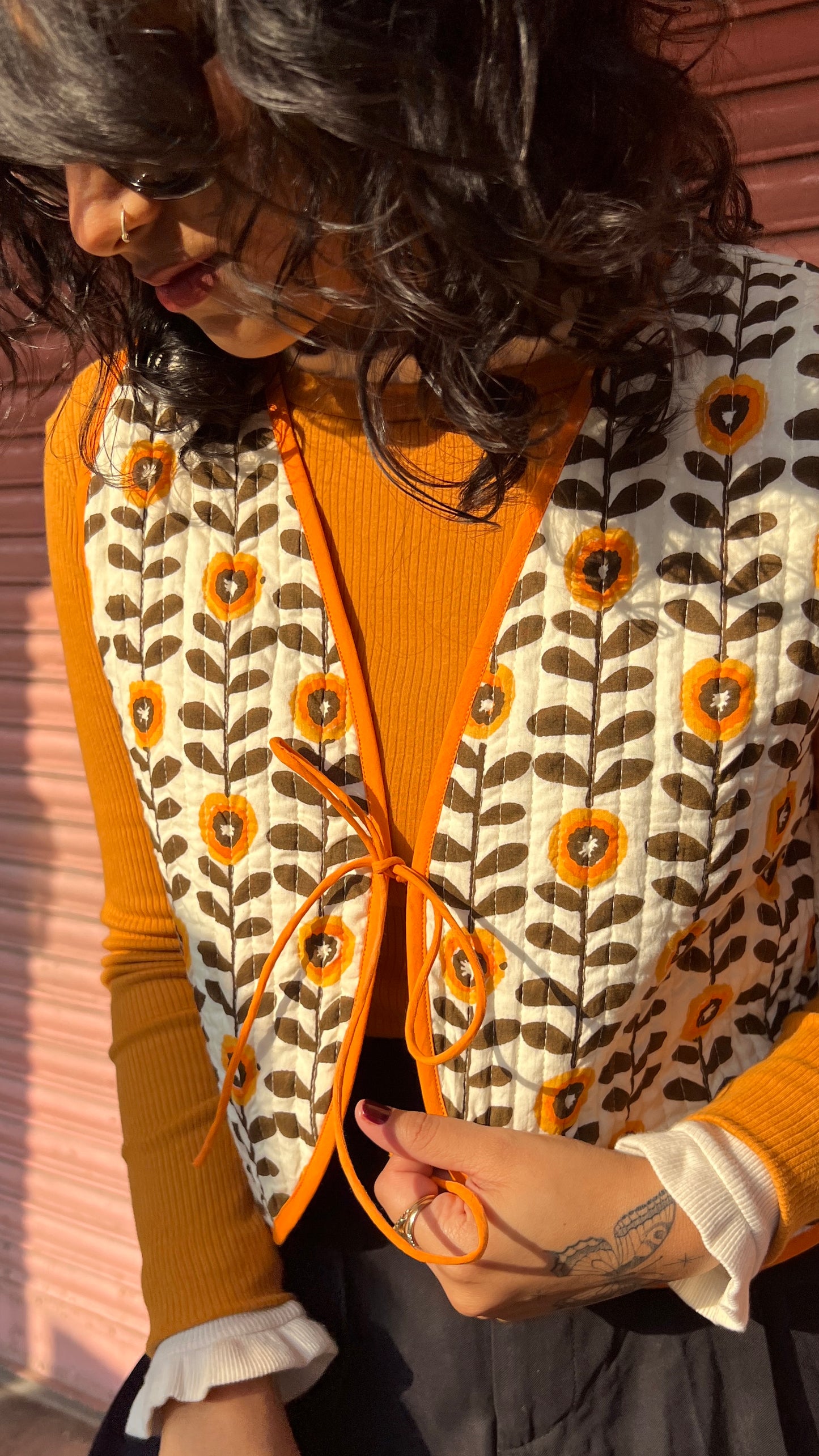 Opal Cotton Quilted Vest