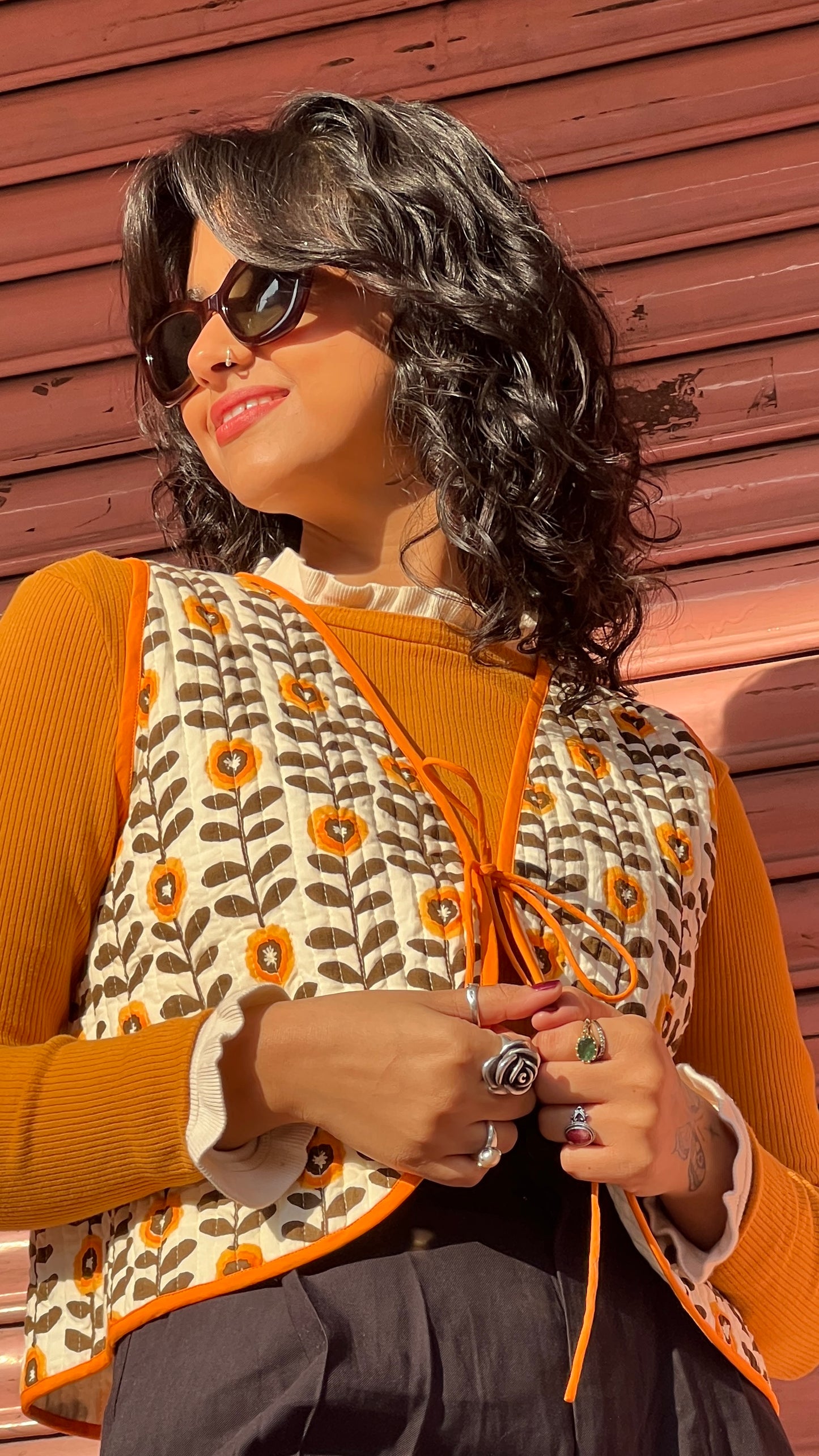 Opal Cotton Quilted Vest