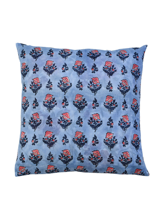 Blue Gad Kalika Cotton Cushion Cover