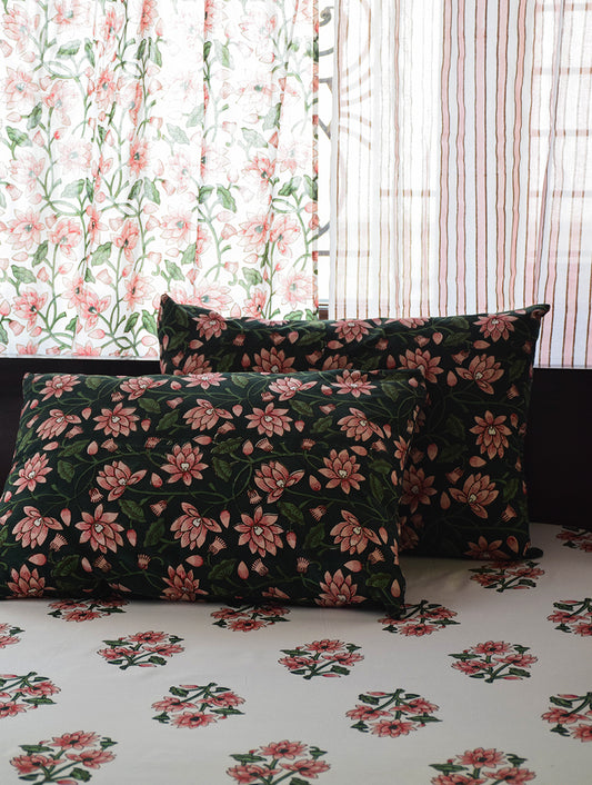 Padma Pink Cotton Bedsheet