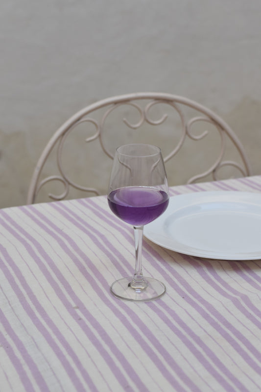 Jamuni Rekh Linen Table Cover