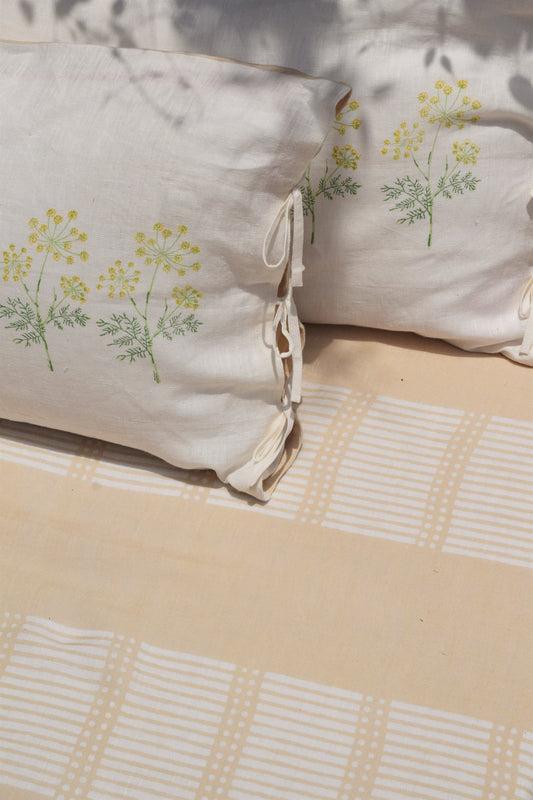 Variyali Linen Bedsheet Set