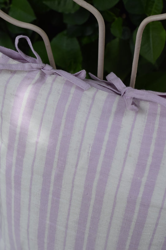 Jamuni Rekh Linen Cushion Cover